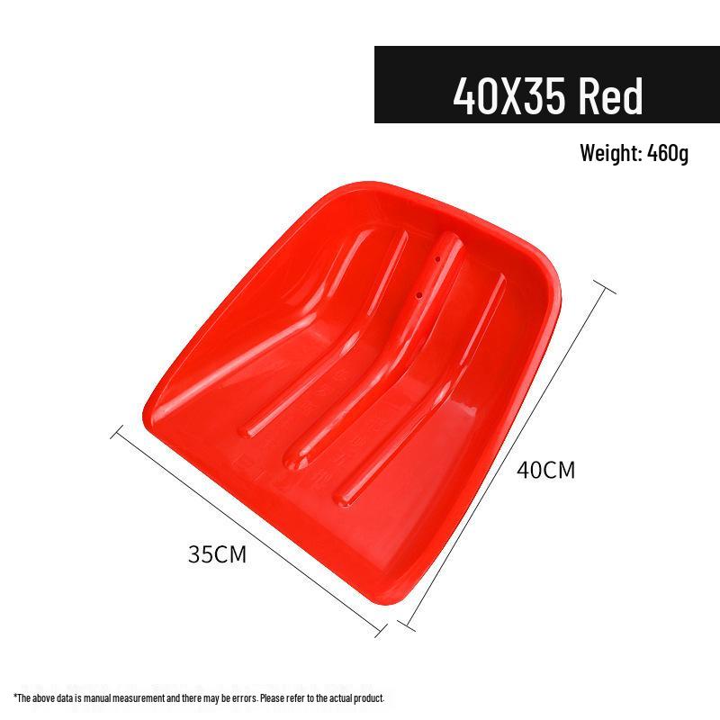 Extra Wide Tempered Iron and Plastic Snow & Grain Shovel