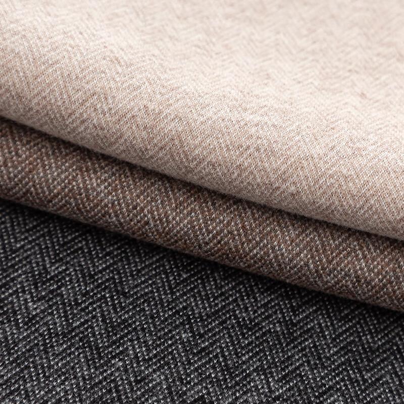 Fanzhen Women's 2024 A/W Herringbone Wide-Leg Wool Blend Pants