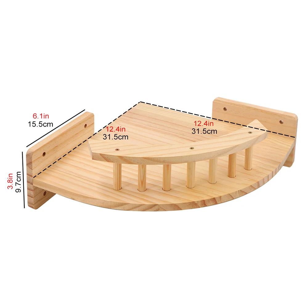 Cat Climbing Shelves Wall-Mounted Cat Tree Tower Sisal Stairs Scratching Post Indoor Cats Gym Catwalk In Sky Accessories Toy