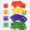 Kids Face Change Expression Puzzle Building Blocks Montessori Cube Table Game Toy Early Educational Toys for Boy S Children Gift