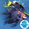 Betta Fish Silikonform Håndlaget 3D Fisk Epoxy Resin Støpeform Kamping Fisk Figur Dekorering Lage Form DIY Craft Lovers Gift