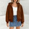 Hoodies For Women Long Sleeve Zip Up Sweater Jackets Loose Casual Hooded Jackets With Pockets