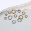 10Pcs Stainless Steel Twist Rope Circle Connector Closed Jump Rings Split Ring For Necklace Bracelets Jewelry Making Accessories