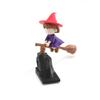 Cute Broom Witch Car Interior Decoration Action Figures Auto Rearview Mirror Dashboard Ornaments Gift Mini Accessories