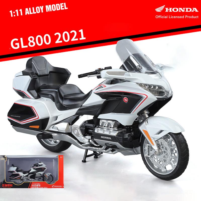 

Масштаб 1/11 HONDA Gold Wing GL800 2021 Сплав Уличный Мотоцикл Литой Металл Досуг Туристический Мотоцикл Модель Звук Свет Детская Игрушка Подарок