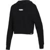 (WMNS) Logo Short Hoodie 'Black' Women's 579612-01