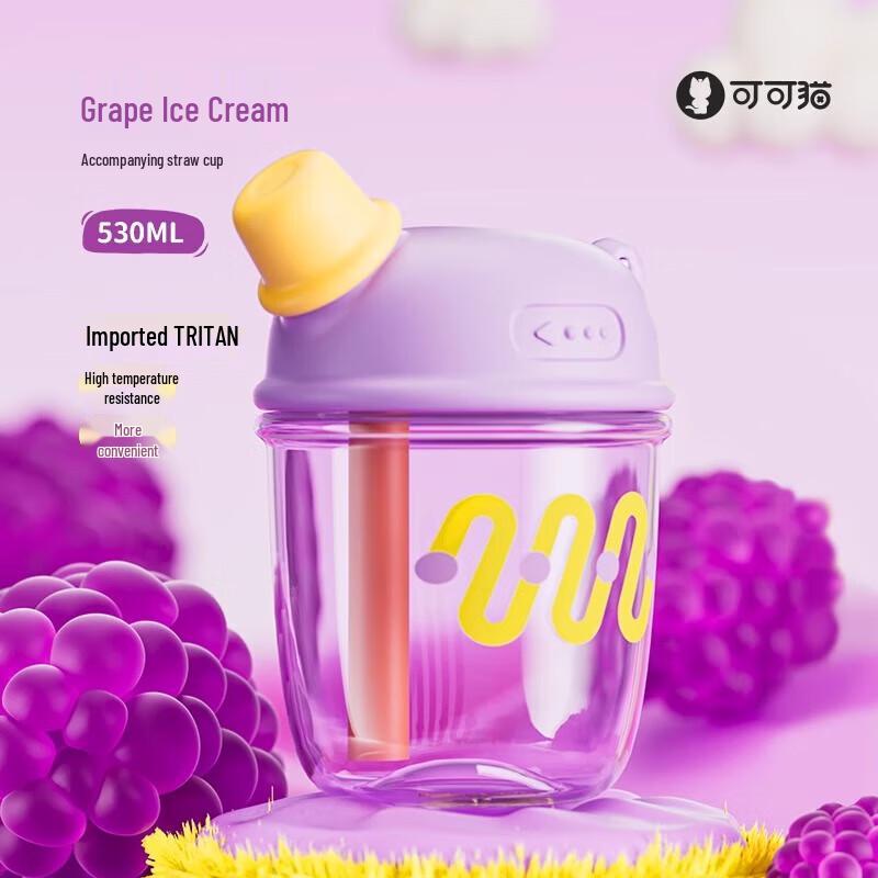 Keke Cat DUDU Portable Straw Glass Cup