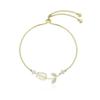 Koreanische Leichte Luxus Opal Tulpenblumen Armbänder Für Frauen Elegantes Zirkon Perlen Rose Verstellbares Charm Armband Modeschmuck