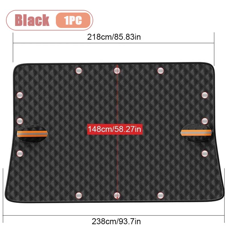 

Car Windshield Cover Thickened Magnetic Snow Sun Shade Frostproof Half Cover Glass Protector Winter Summer Auto Accessories