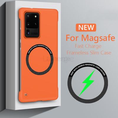 Custodia Magnetica Senza Bordi Per Magsafe Sottile Per Samsung Galaxy S20 FE Plus Ultra S20FE 5G Ricarica Wireless Cover Posteriore Rigida
