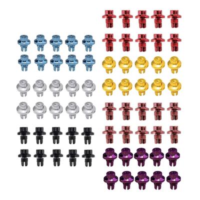 10 Pièces Rivets Écrous de Roue Universels Multiples Styles Pour Enjoliveurs Boulons à Vis de Lèvre