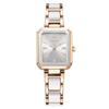 Women's Square Quartz Wristwatch Waterproof Casual Stylish Simple Dial Double Clasp Stainless Steel Band Gift for Her
