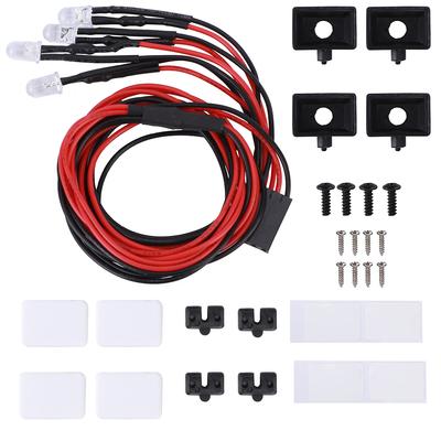 Lampa LED Bagażnika Dachowego Klosz Kwadratowy Pasuje do Trx4SCX10 II 90046 90047 110 Samochód RC4LED