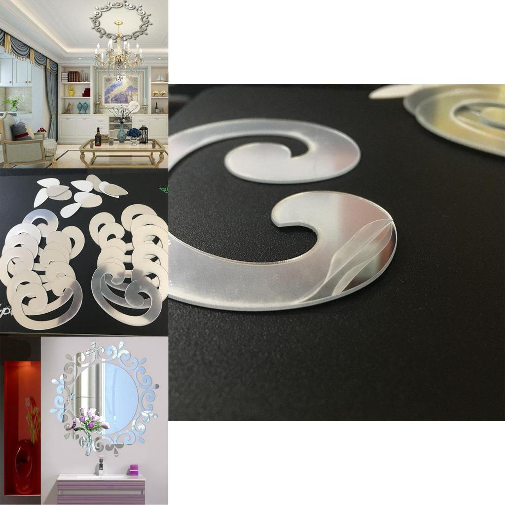 Premium Acrylic 3d Diy Mirror Wall Stickers With Timeless Design For Modern Homes