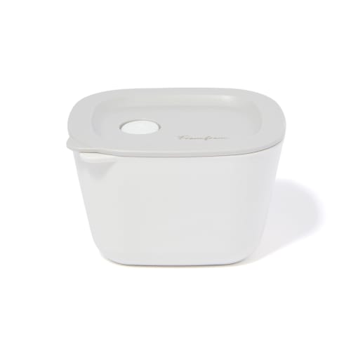 Francfranc Complete 5-Piece Lunch Box Set (White) with Chopsticks, Chopstick Holder, and Drawstring Bag, Dishwasher Safe