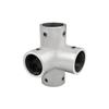 High-Quality Stainless Steel Pipe Fitting Tee 90 Degree 4 Way Tee Connector for Yacht Parts