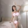 Sexy Cute Cosplay Rabbit Girl Uniform Set See Through Strap with Steel Support Exposed Chest Underwear for Special Occasions