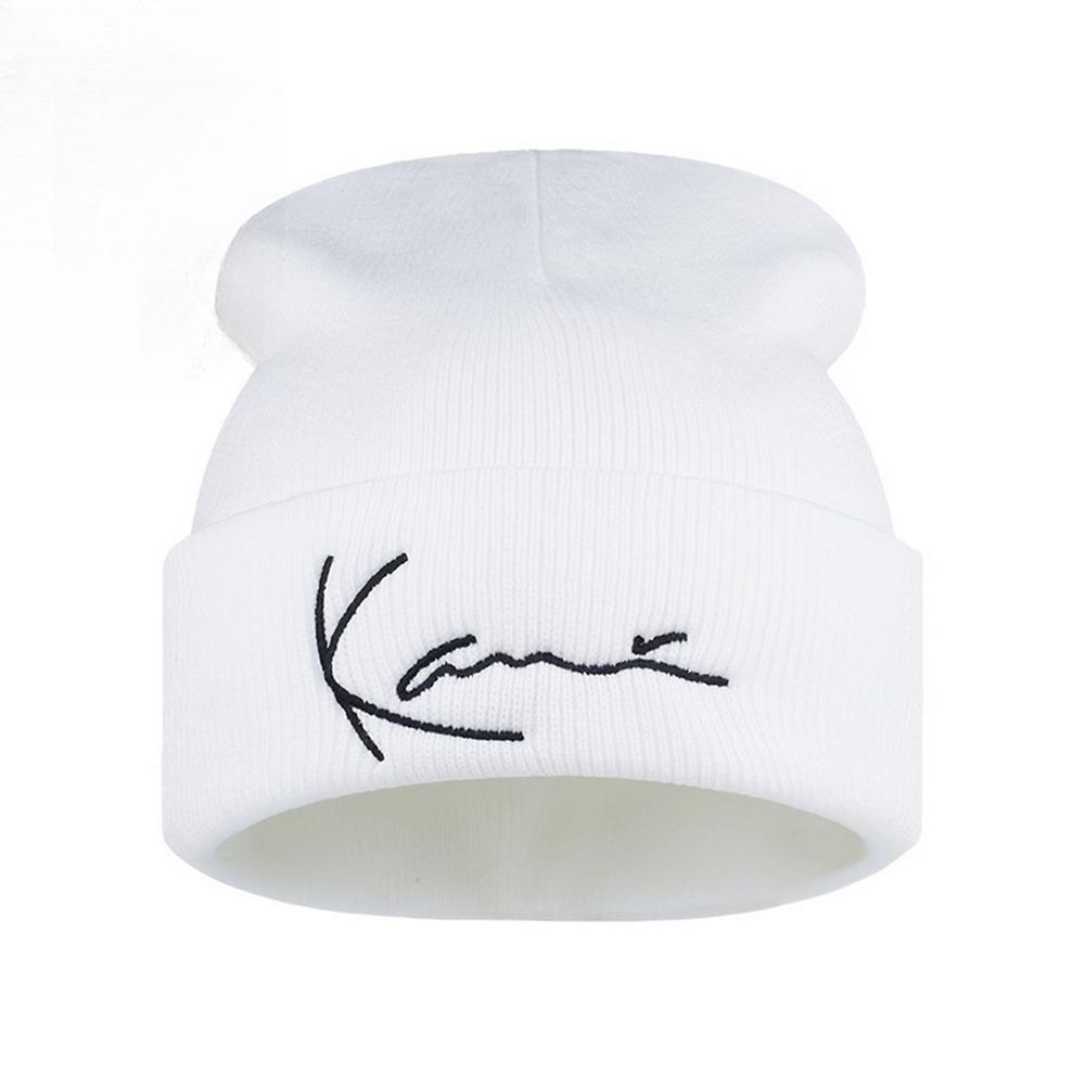 Woolen Letter Knit Hat Ear Protection Female Beanie Caps Ladies Casual Cap for Woman/Men