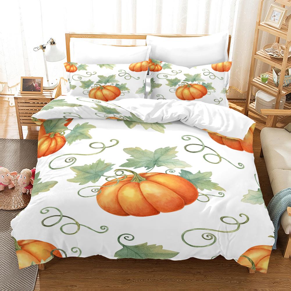 

Комплект одеяла с цифровой печатью в стиле Хэллоуин - Полиэстер - Декор для спальни - 1 покрывало + 2 наволочки (нет подушки) 173x229cm