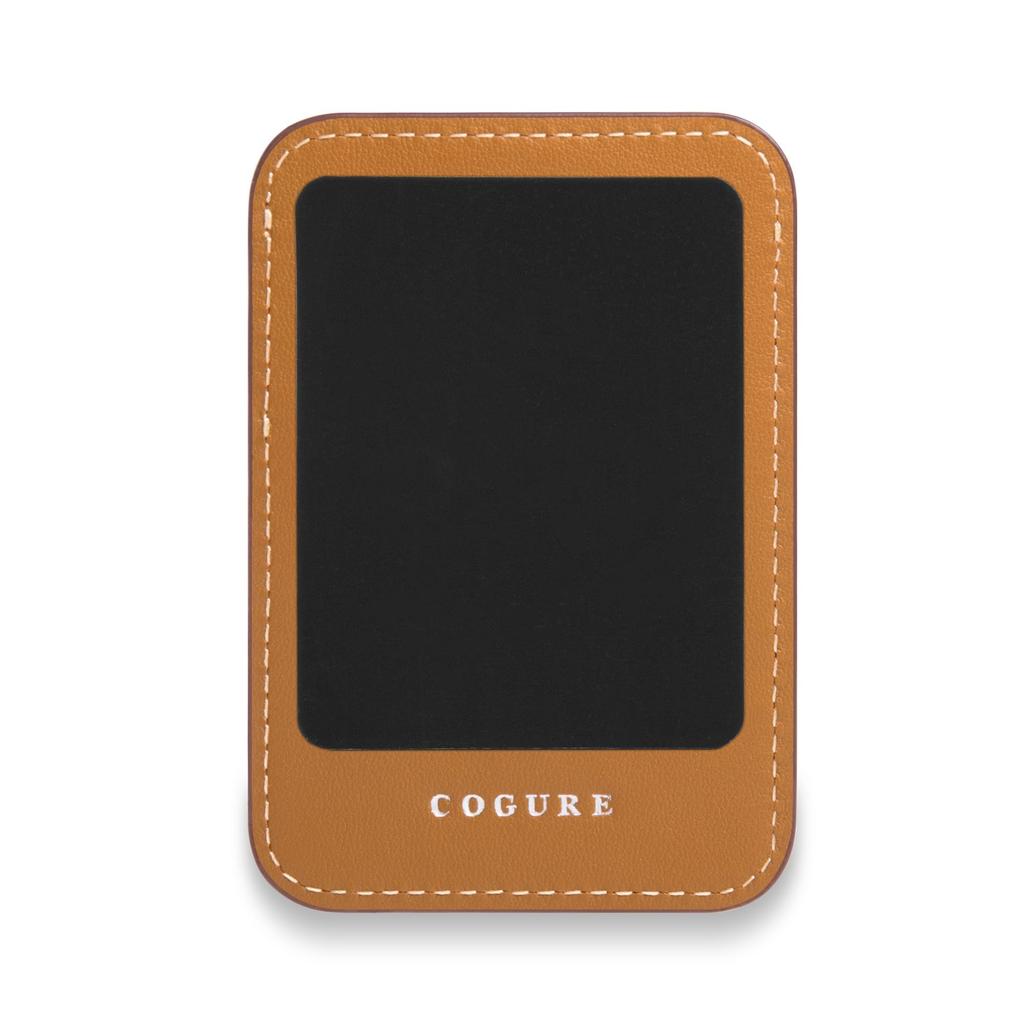 COGURE Cogure Card Case with Back Genuine Slim Micro Suction Compatible with Google Pro Gift Box COPCardH Gold Gold Brown Pocket, Leather, Design,