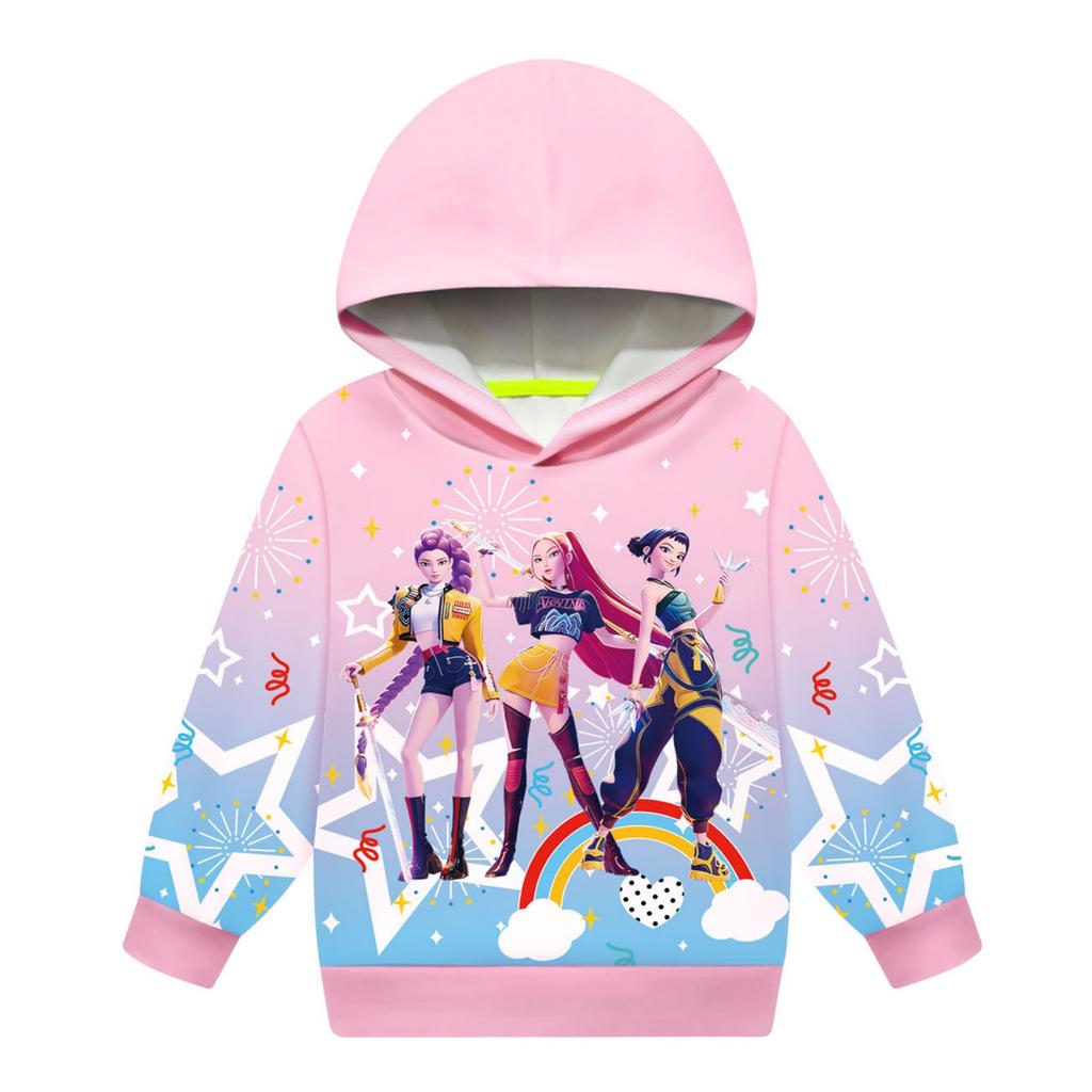 Dětské volné mikiny s dlouhým rukávem, halenka, ležérní móda, jednobarevný pulovr s kapucí, top s kapsou