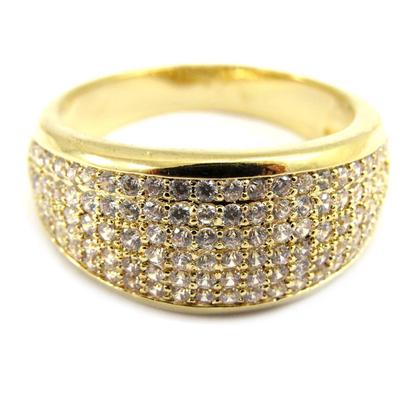 Bague Plaqué Or 'Sissi' blanc
