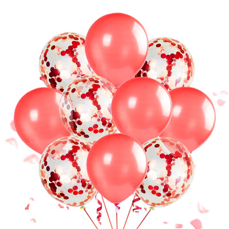 Decorative Latex Confetti Balloons Set for Birthdays and Weddings