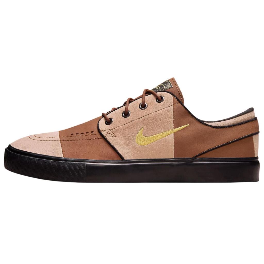 Nike SB Janoski Checkerboard Fashion Comfortable Slip Resistant Durable Low Top Skate Shoes Unisex Sneaker Brown HQ1629-200