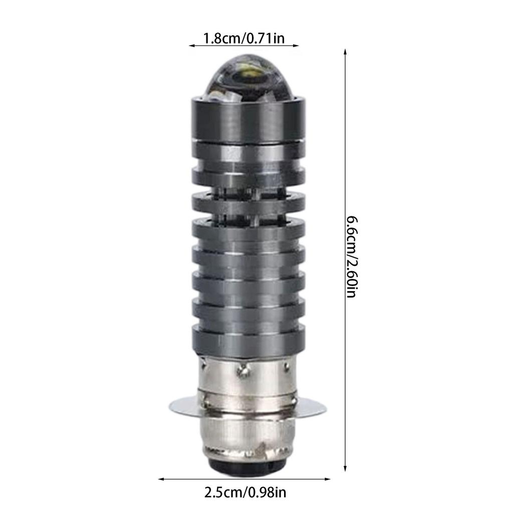 Shockproof Aluminum LED Headlight Universal For Motorcycles Electric Bikes Tricycles High Lumen Output Heat Dissipation
