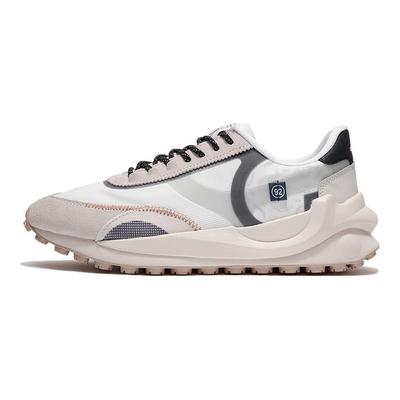 Li Ning Round And Square Wear-Resistant Non-Slip Shock Absorbing Low-Top Running Shoes Men Running Shoes Gray AGCS013-5