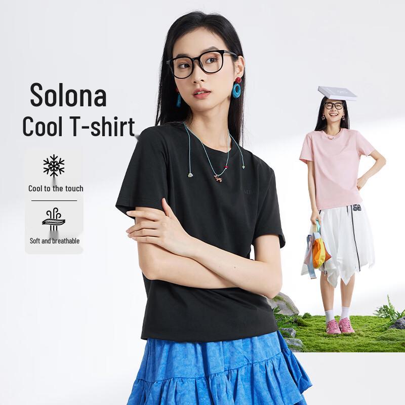 Camel Women s Round Neck Short Sleeve T-Shirt M34BA5E117 3XL