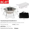 Suiyuan Outdoor Folding Wood Burning BBQ Grill & Fire Pit
