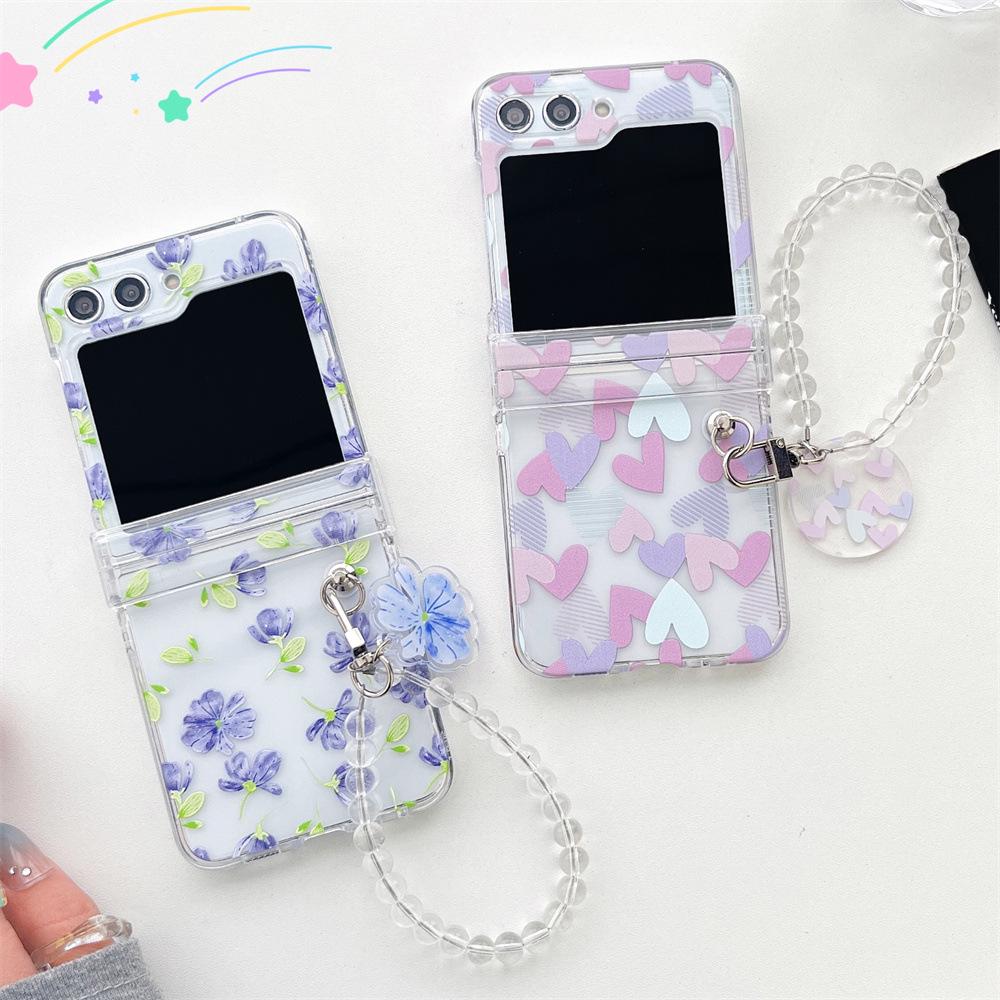 Graffiti Love Pink & Purple Tulip Case for Samsung ZFlip3-6