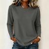 Women's Loose Fit Long Sleeve Top Casual Comfortable Pullover Lightweight Soft Fabric Relaxed Style Everyday Wear