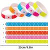 50/100pcs Neon Star Paper Wristbands Tear-Proof Disposable Event Bracelets For Concerts, Festivals, Parties, Holidays