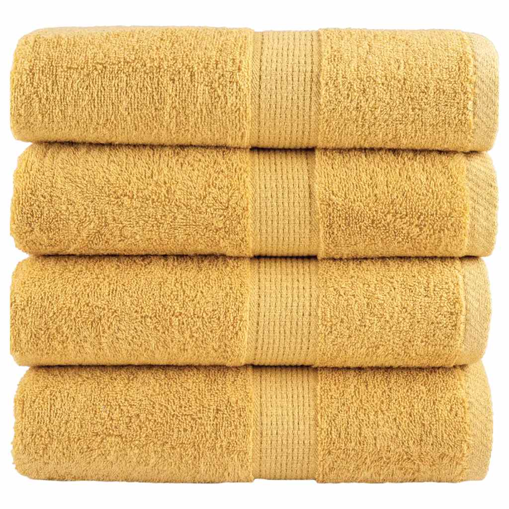 Premium Wash Cloths SOLUND 4 pcs Gold 30x30 cm 600 g m²