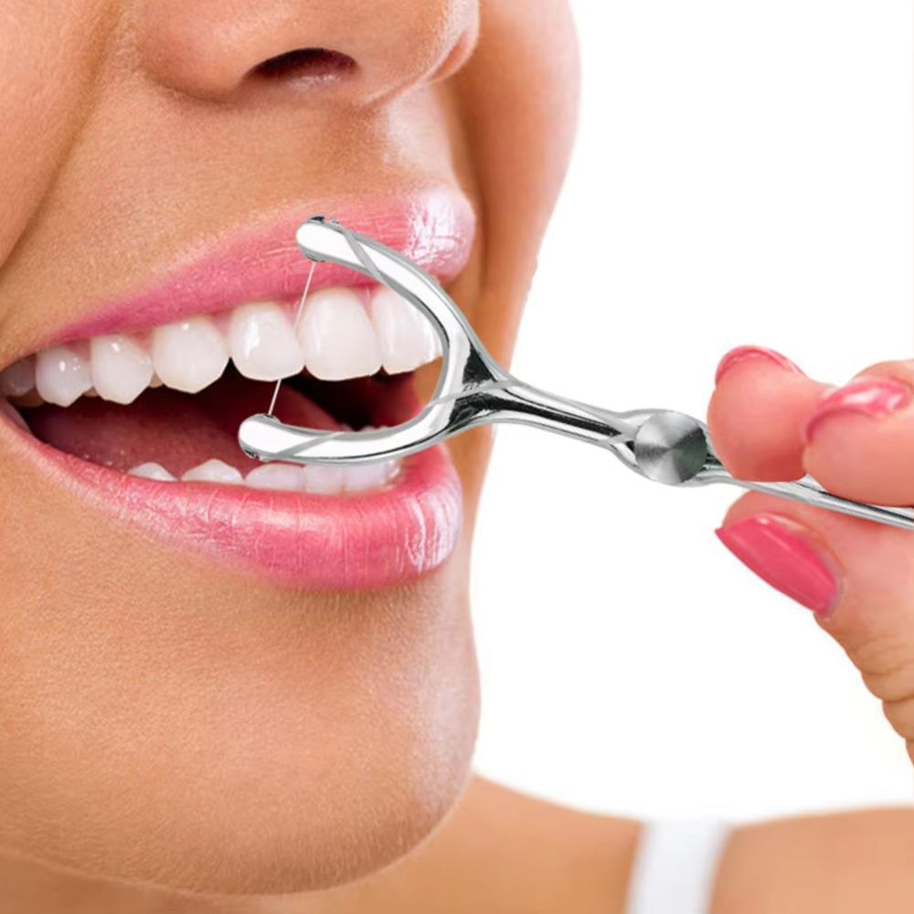 Reusable Toothpicks Set Stainless Steel Oral Cleaning Tools New Floss Teeth Cleaner