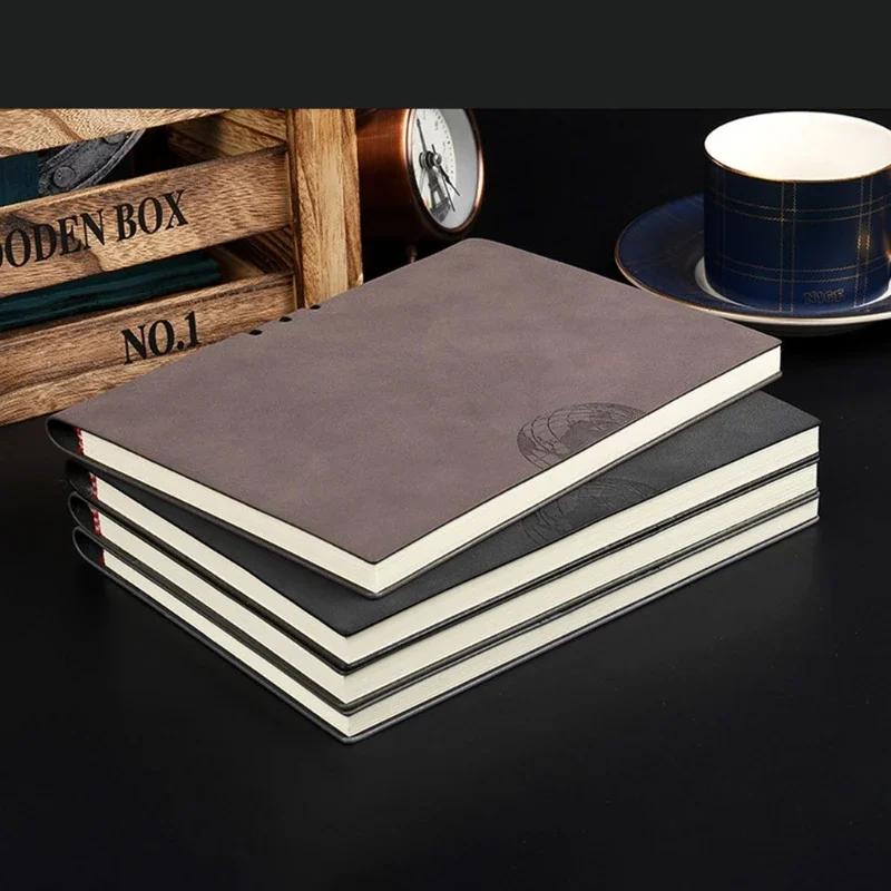 PU Leather A5 Diary Business Journal Planner Notebook Agenda Organizer Hardcover Simple Stationery Office School Supply Notepad