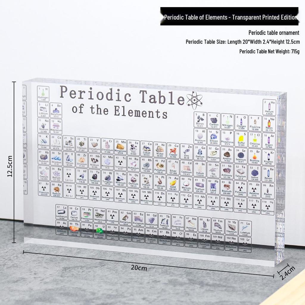 Periodic Table Elements Acrylic Desktop Ornaments - Creative Gifts for School Holidays
