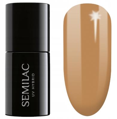 Hybrid Nail Polish Orange #600 Semilac Apricot Crush 7 Ml