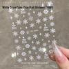 2024 Crystal Diamond Snowflake Nail Stickers - Christmas Tree & Snowman Designs