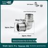 Euro Standard 90-Degree Push-Fit Elbow Fittings for Aluminum-Plastic Underfloor Heating and National Standard 1620 Water Pipes
