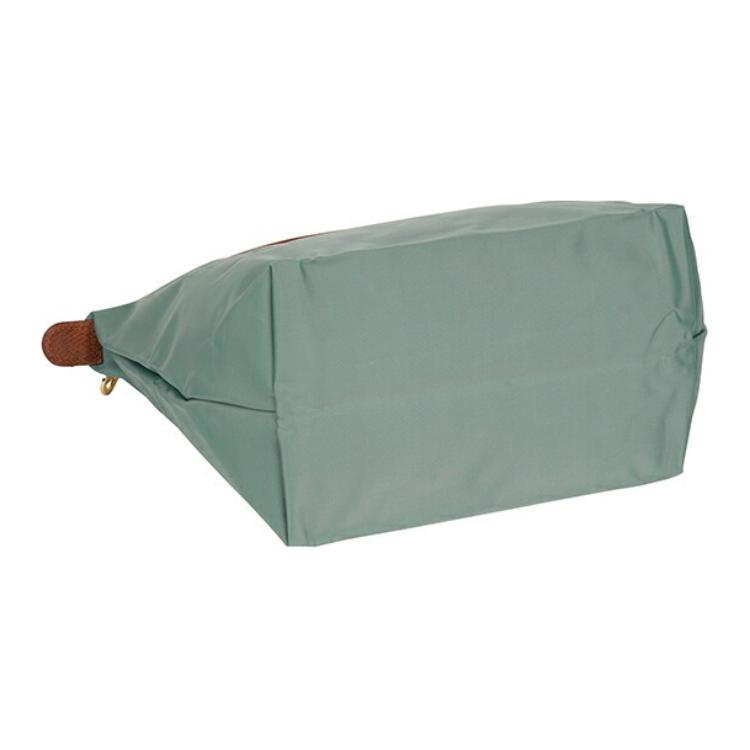 Longchamp Le Pliage Short Handle Zipper Snap Closure Canvas And Leather Tote Bag Small Women tote bag Pine-Green 1621089139