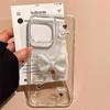 Bow Love Water Diamond Sparkling Pink Phone Case for IPhone 17 Promax Dropping Glue for Apple 15 Transparent 14 Women
