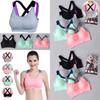 Lovely Push Up Sports Bra With Cross Straps For Yoga And Fitness Activities
