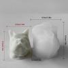 Dog Head Candle Mold DIY Aromatherapy Candles Casting Molds Handcrafted Epoxy Resin Ornaments for DIY Enthusiasts