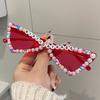 Luxury Cat Eye Rhinestone Classic Sunglasses Noble Luxury Designer Triangle Glasses Uv400 Trend Lunettes De Soleil Pour Femmes