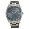 SUR371P Men's Quartz Analog Titanium Watch, Silver/Navy