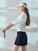 LORDLOAR Signature Striped Collar Knit White