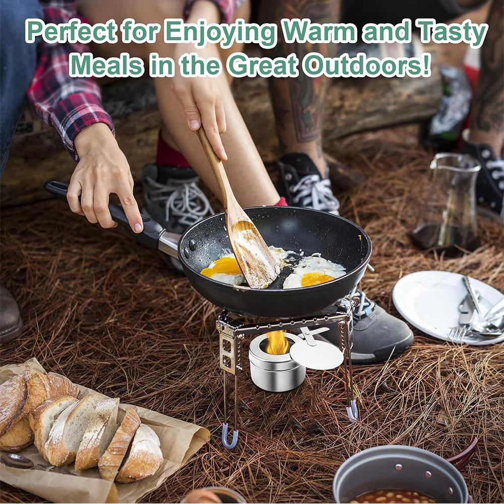 4Pcs Stainless Steel Fuel Paste Containers For Buffet, Hot Pot, Camping